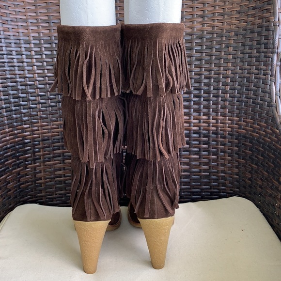 Michael Kors Suede Western Fringe Boots ( Free Shipping, Final Price) - Picture 5 of 15